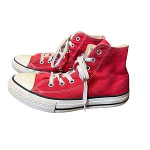❤️✨ Converse Chuck Taylor All Star‎ Red High-Top Sneakers Youth 3 ✨❤️